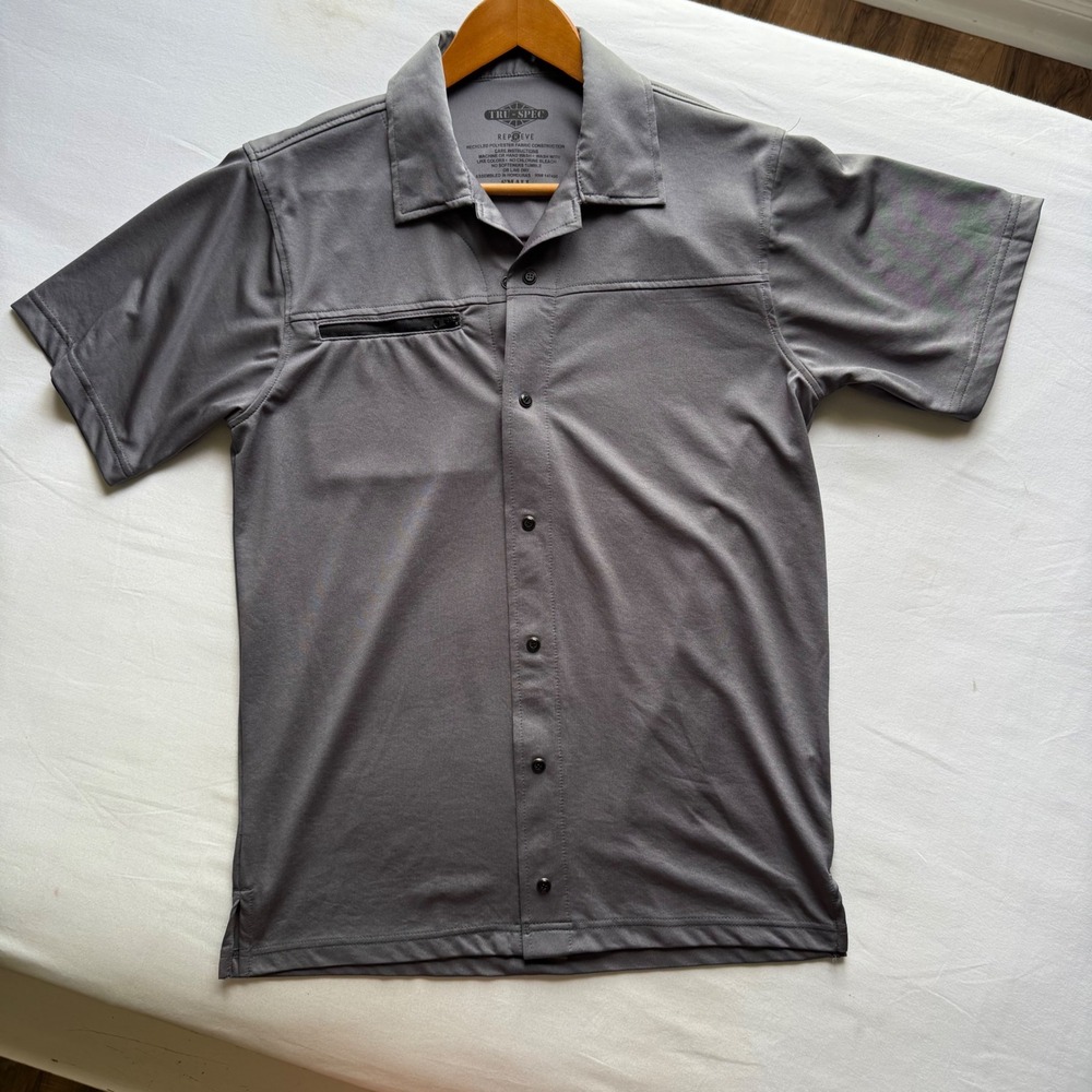 Tru-Spec Mens Repreve Recycled Polyester Tactical Utility Shirt Gray‎ Small